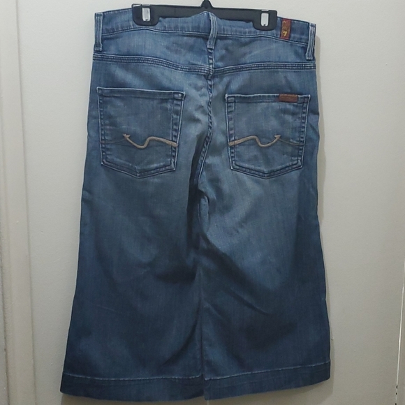 SEVEN FOR ALL MANKIND - CROP GINGER DENIM CAPRI - Picture 2 of 13